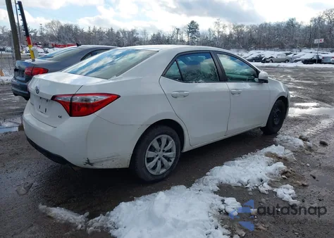 2016 Toyota Corolla Le из США, поврежденный, VIN 2T1BURHEXGC709701